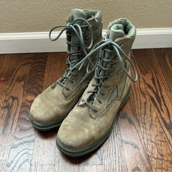 Belleville 610 ST Suede Military Boots Insulated Men’s Size 9.5 W Green Outdoor, main image 6